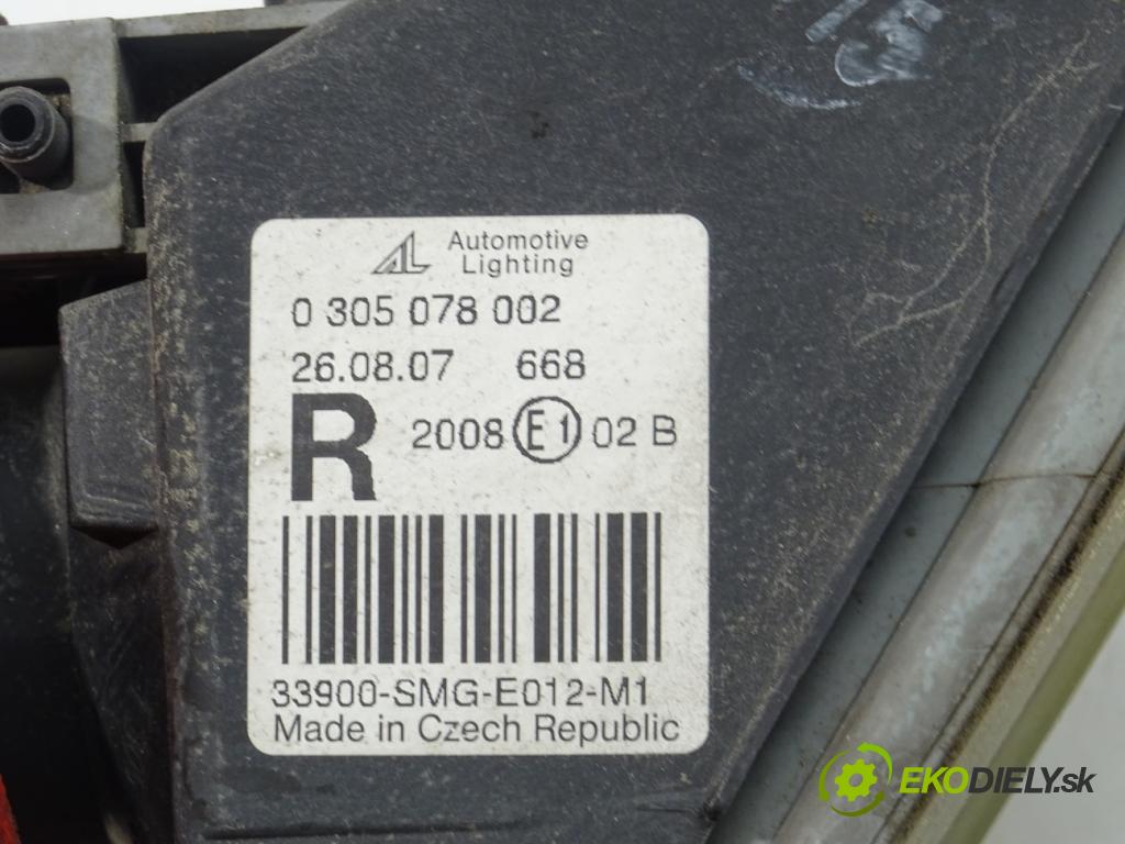 HONDA CIVIC VIII Hatchback (FN, FK) 2005 - 2022    1.8 (FN1, FK2) 103 kW [140 KM] benzyna 2005 - 2022  Hmlové svetlo, hmlovka pravy 0305078002 (Ostatné)