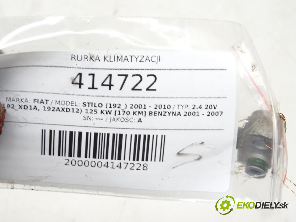 FIAT STILO (192_) 2001 - 2010    2.4 20V (192_XD1A, 192AXD12) 125 kW [170 KM] benzy  rúrka klimatizácie 46795249 (Rúrky klimatizácie)