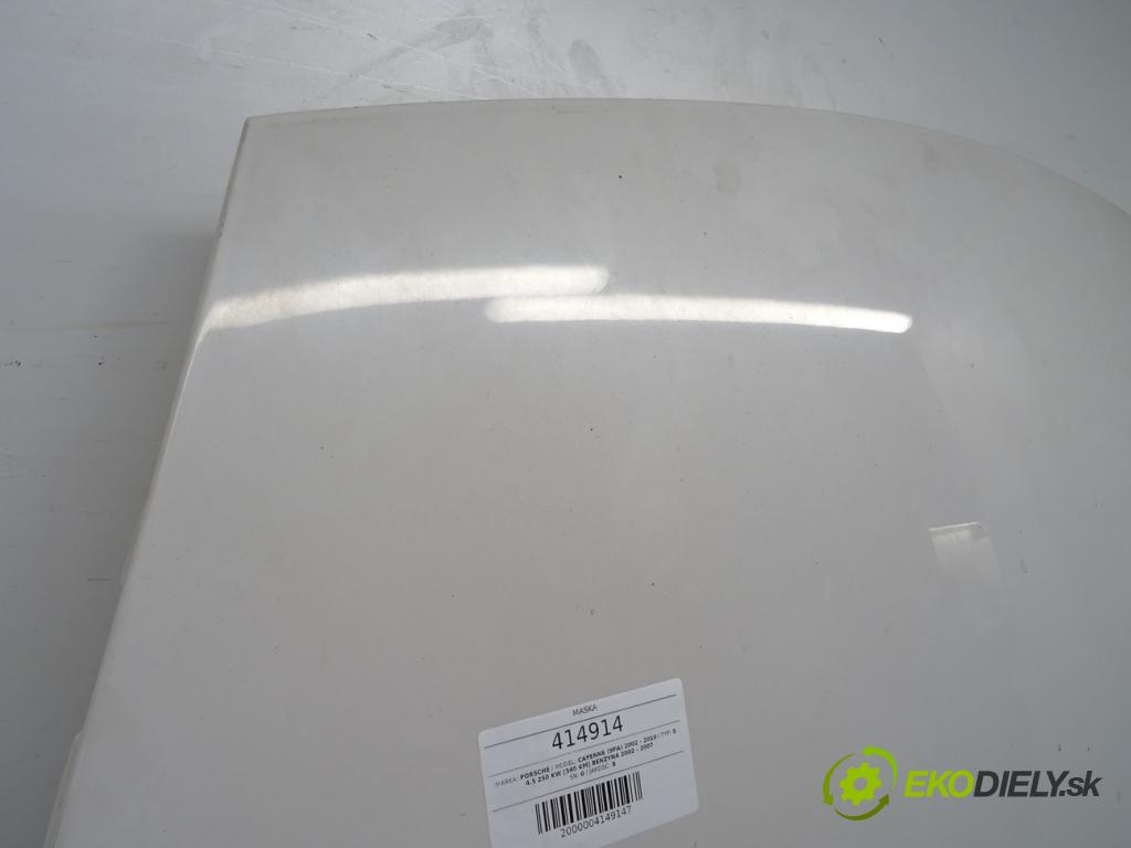 PORSCHE CAYENNE (9PA) 2002 - 2010    S 4.5 250 kW [340 KM] benzyna 2002 - 2007  kapota