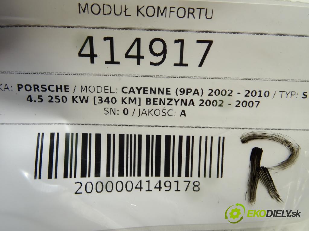 PORSCHE CAYENNE (9PA) 2002 - 2010    S 4.5 250 kW [340 KM] benzyna 2002 - 2007  Modul komfortu 7L0959933E (Moduly komfortu)