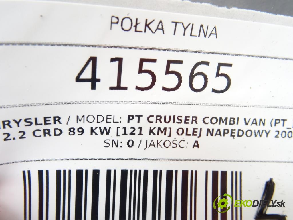 CHRYSLER PT CRUISER Combi Van (PT_) 2002 - 2008    2.2 CRD 89 kW [121 KM] olej napędowy 2002 - 2008  Pláto zadná  (Pláta zadné)