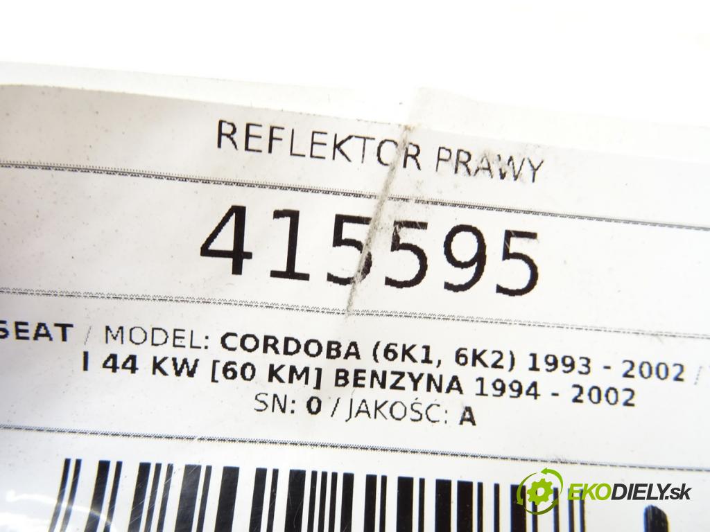 SEAT CORDOBA (6K1, 6K2) 1993 - 2002    1.4 i 44 kW [60 KM] benzyna 1994 - 2002  Svetlomet pravy  (Pravé)
