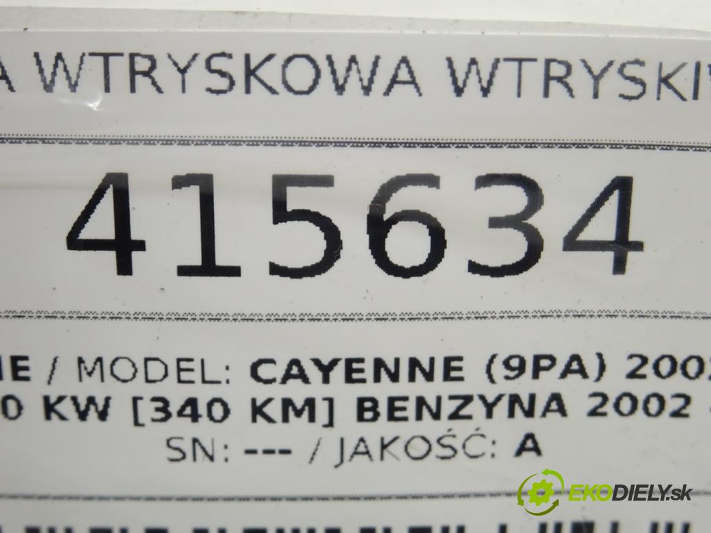 PORSCHE CAYENNE (9PA) 2002 - 2010    S 4.5 250 kW [340 KM] benzyna 2002 - 2007  Lišta vstrekovacia Vstrekovacie ventily 0280156101 (Vstrekovacie lišty)