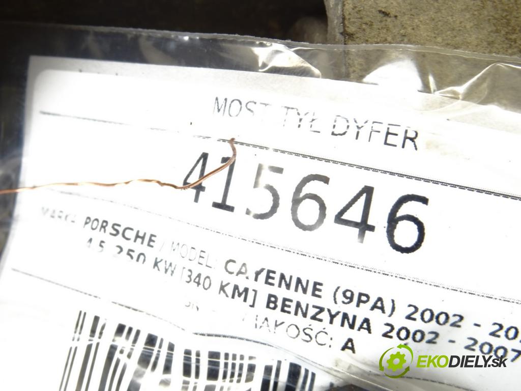 PORSCHE CAYENNE (9PA) 2002 - 2010    S 4.5 250 kW [340 KM] benzyna 2002 - 2007  Most zad ,diferenciál  (Zadné)