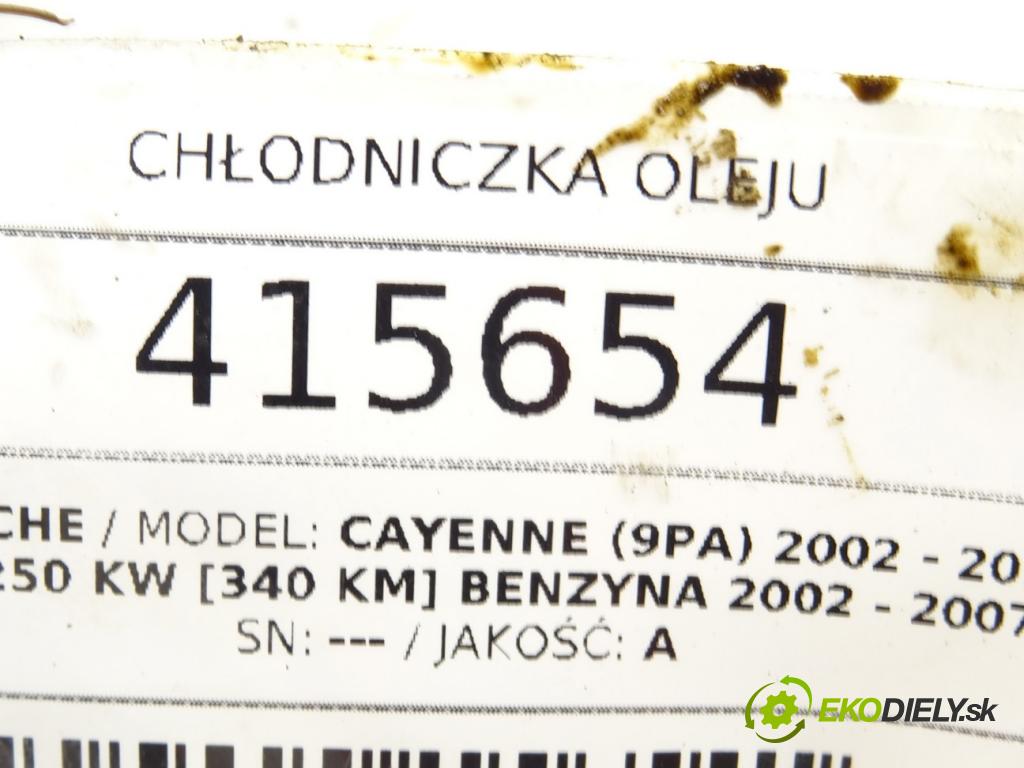 PORSCHE CAYENNE (9PA) 2002 - 2010    S 4.5 250 kW [340 KM] benzyna 2002 - 2007  Chladič oleja 8463341 (Chladiče oleja)