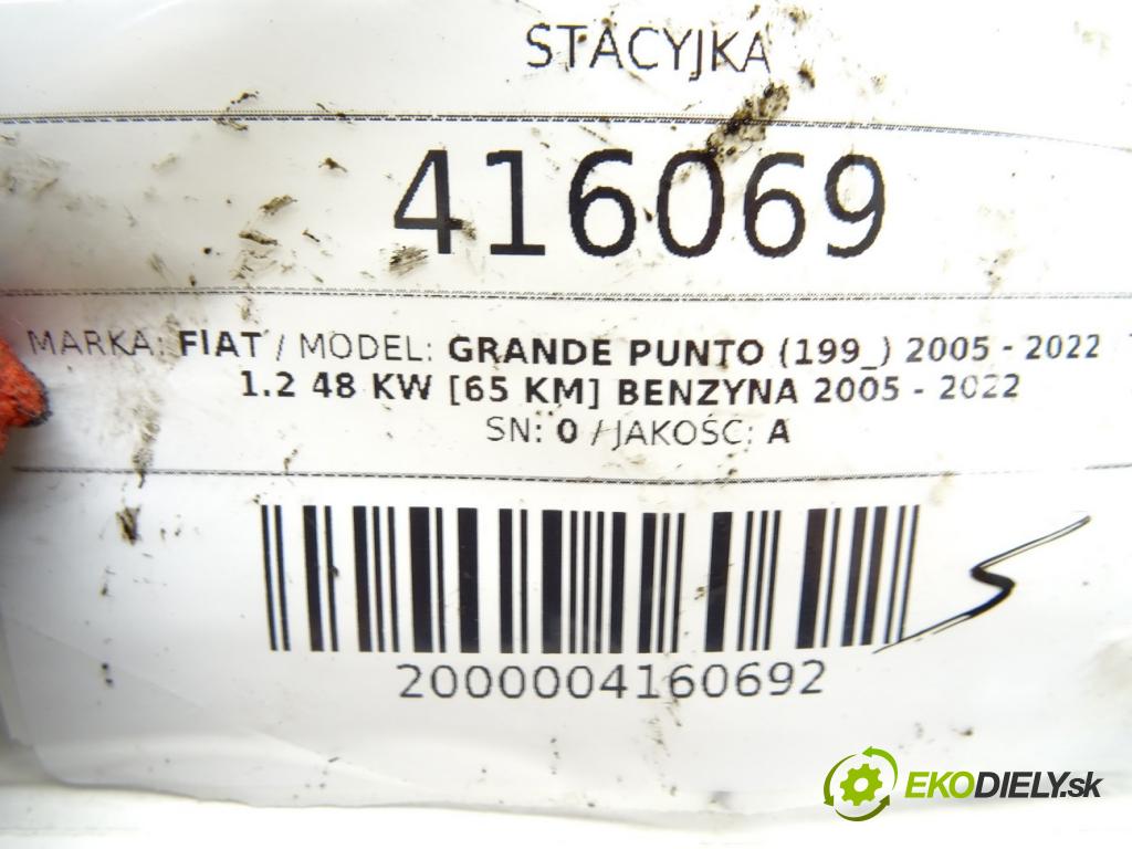 FIAT GRANDE PUNTO (199_) 2005 - 2022    1.2 48 kW [65 KM] benzyna 2005 - 2022  spinačka 01098401 (Spínacie skrinky a kľúče)