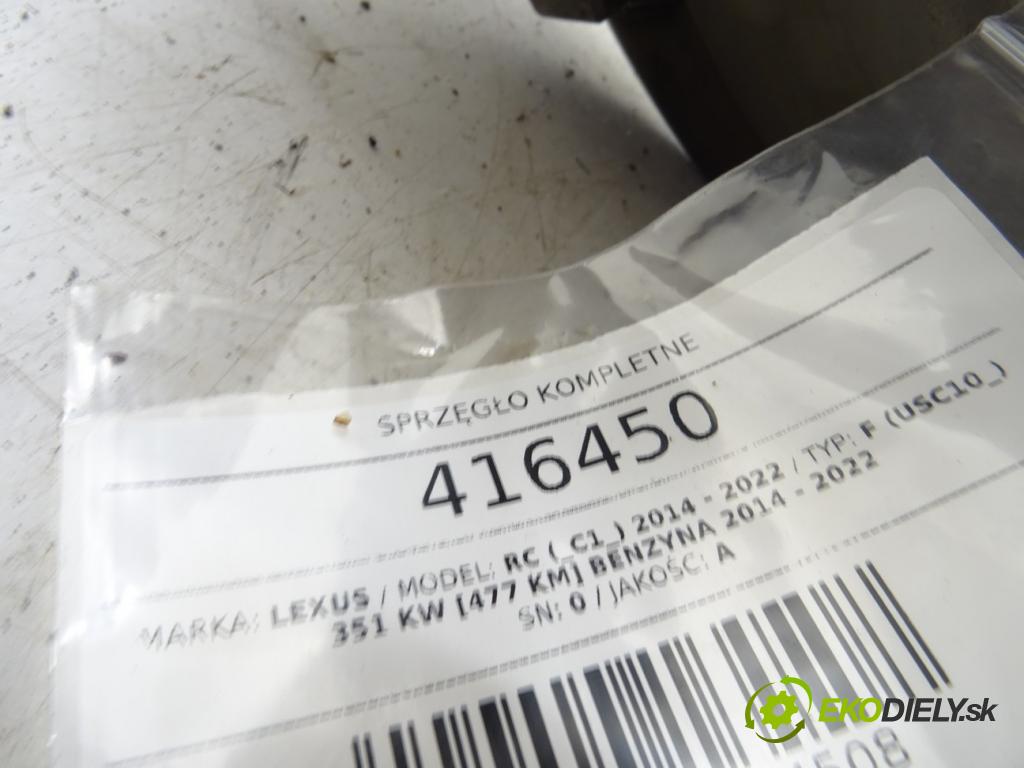 LEXUS RC (_C1_) 2014 - 2022    F (USC10_) 351 kW [477 KM] benzyna 2014 - 2022  Spojková sada (bez ložiska) komplet 53A070 (Kompletné sady (bez ložiska))