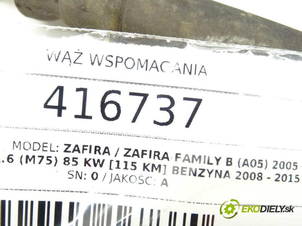 OPEL ZAFIRA / ZAFIRA FAMILY B (A05) 2005 - 2019    1.6 (M75) 85 kW [115 KM] benzyna 2008 - 2015  hadica servočerpadlo 0 (Rúrky, hadice servočerpadla)