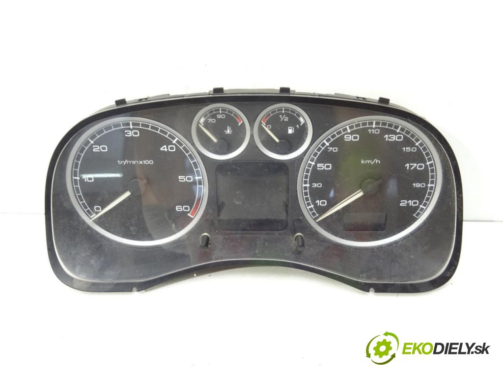 PEUGEOT 307 (3A/C) 2000 - 2012    2.0 HDi 90 66 kW [90 KM] olej napędowy 2000 - 2007  Prístrojovka P9636708880B (Prístrojové dosky, displeje)
