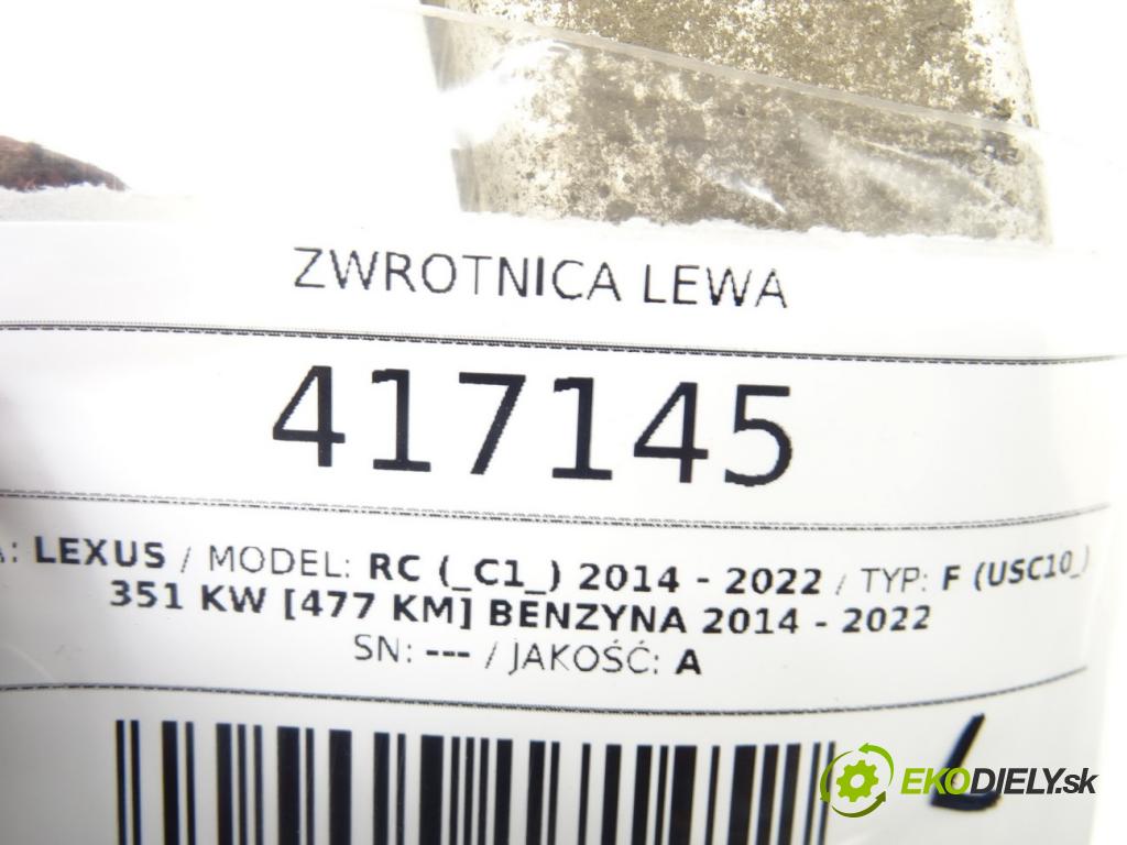 LEXUS RC (_C1_) 2014 - 2022    F (USC10_) 351 kW [477 KM] benzyna 2014 - 2022  náboj ľavá strana 89544-30040 (Náboje)