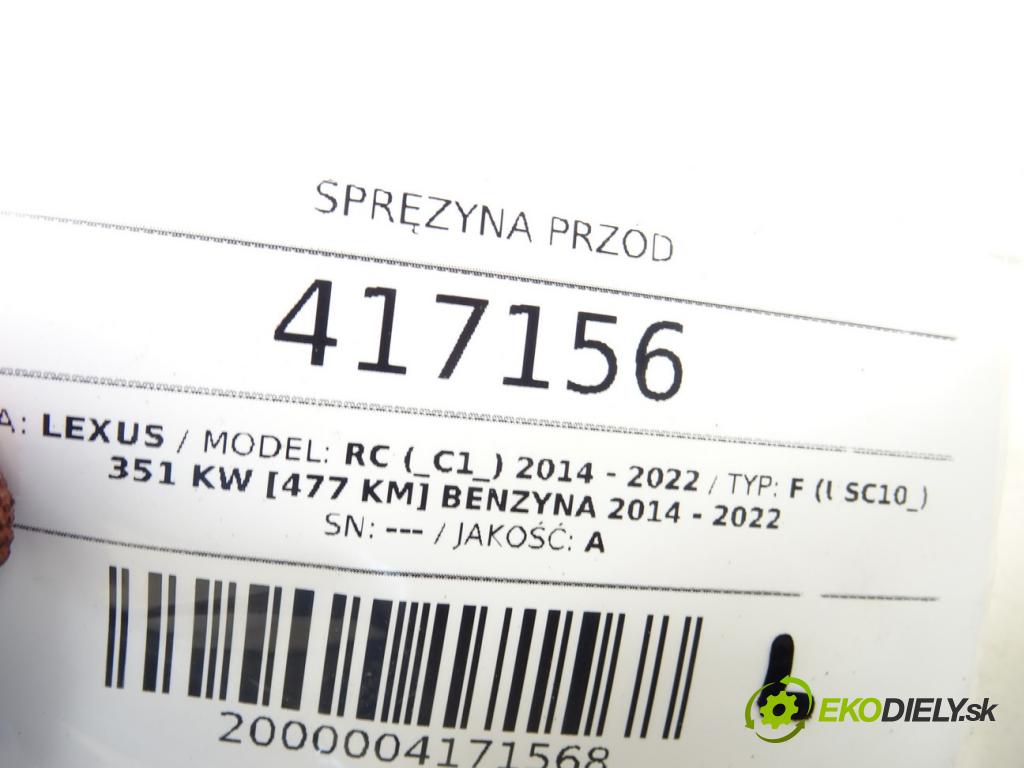 LEXUS RC (_C1_) 2014 - 2022    F (USC10_) 351 kW [477 KM] benzyna 2014 - 2022  Pružina predný  (Ostatné)