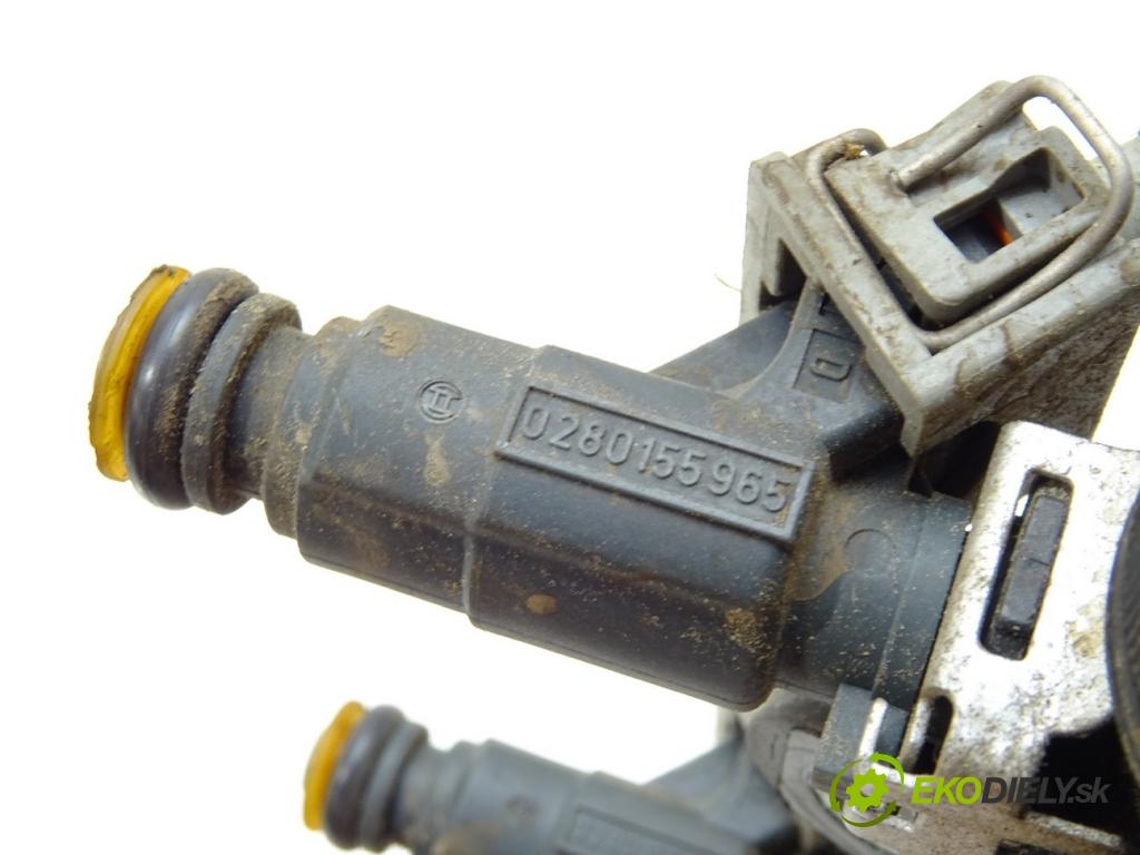 OPEL AGILA (A) (H00) 2000 - 2007    1.2 16V (F68) 55 kW [75 KM] benzyna 2000 - 2007  Lišta vstrekovacia Vstrekovacie ventily 0280155965 (Vstrekovacie lišty)