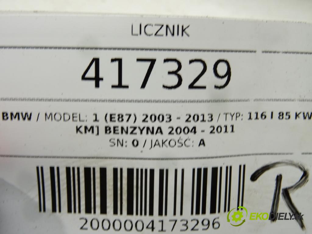 BMW 1 (E87) 2003 - 2013    116 i 85 kW [115 KM] benzyna 2004 - 2011  Prístrojovka 6974645 (Prístrojové dosky, displeje)