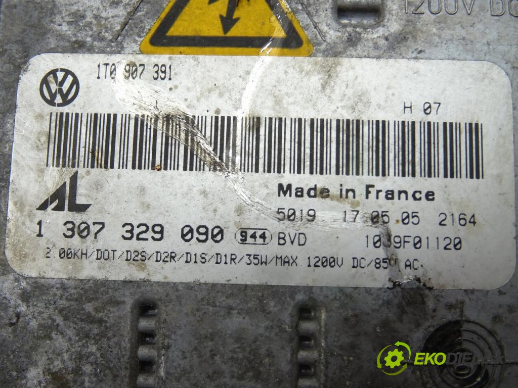 VW GOLF V (1K1) 2003 - 2010    2.0 GTI 147 kW [200 KM] benzyna 2004 - 2009  Menič XENON 1307329090 (Riadiace jednotky xenónu)