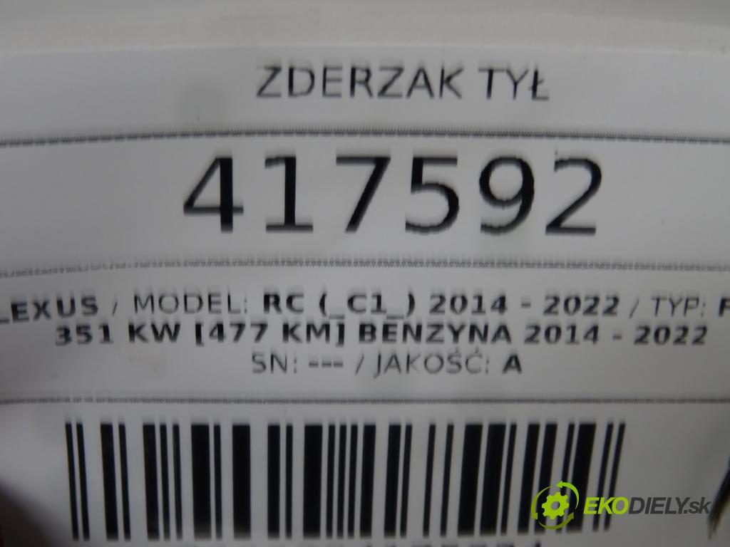 LEXUS RC (_C1_) 2014 - 2022    F (USC10_) 351 kW [477 KM] benzyna 2014 - 2022  nárazník zadní část 52159-24927