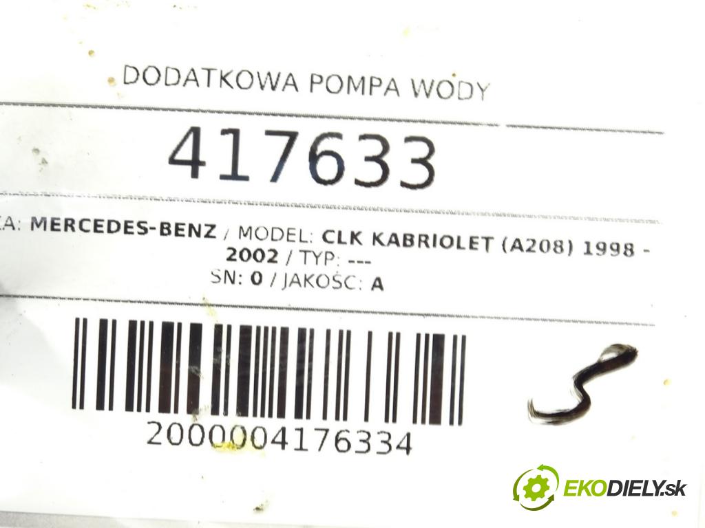 MERCEDES-BENZ CLK kabriolet (A208) 1998 - 2002    ---  DALŠÍ: pumpa vody 0392020081 (Vodní pumpy)