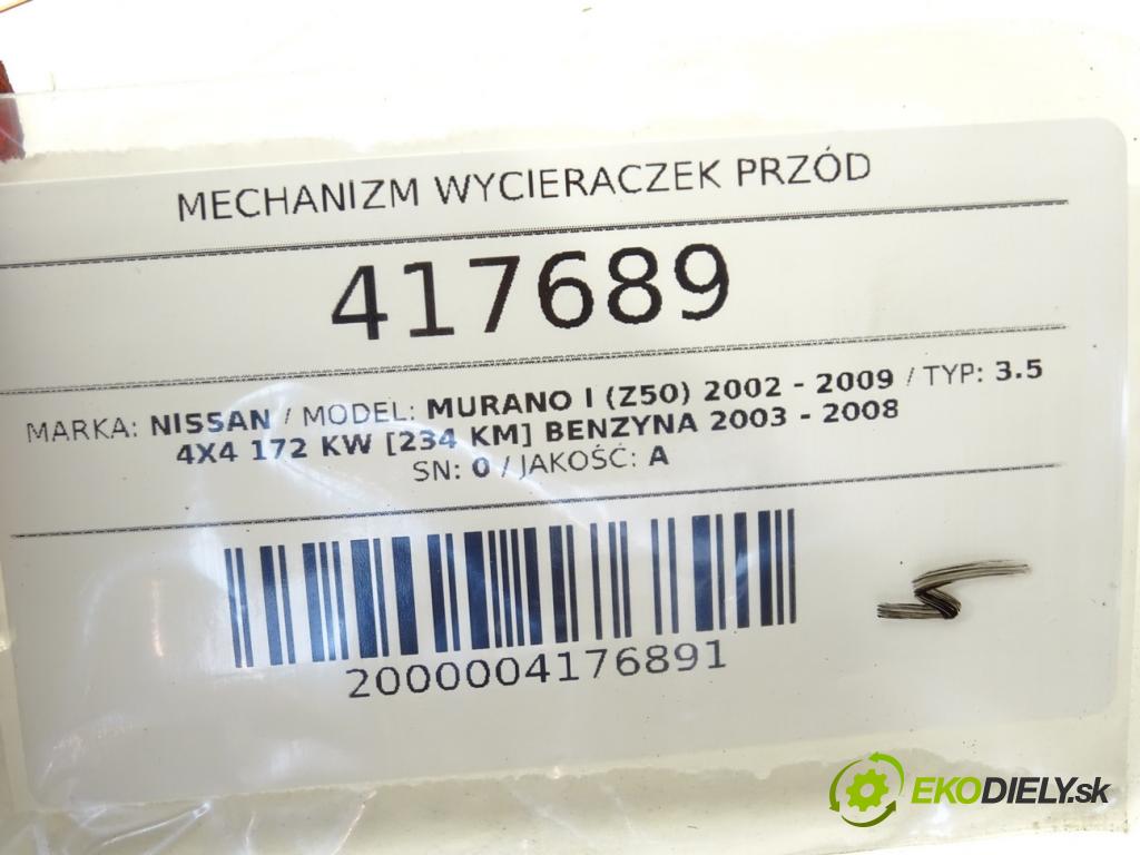 NISSAN MURANO I (Z50) 2002 - 2009    3.5 4x4 172 kW [234 KM] benzyna 2003 - 2008  Mechanizmus stieračov predný 28810CA000 (Motorčeky stieračov predné)