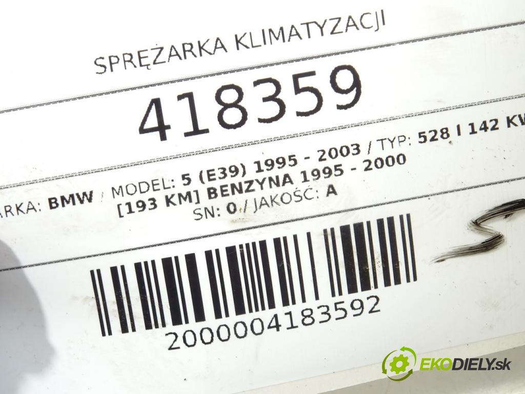 BMW 5 (E39) 1995 - 2003    528 i 142 kW [193 KM] benzyna 1995 - 2000  Kompresor klimatizácie DCP05037 (Kompresory klimatizácie)