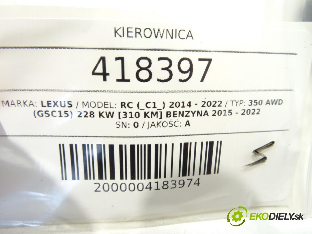 LEXUS RC (_C1_) 2014 - 2022    350 AWD (GSC15) 228 kW [310 KM] benzyna 2015 - 202  Volant  (Volanty)