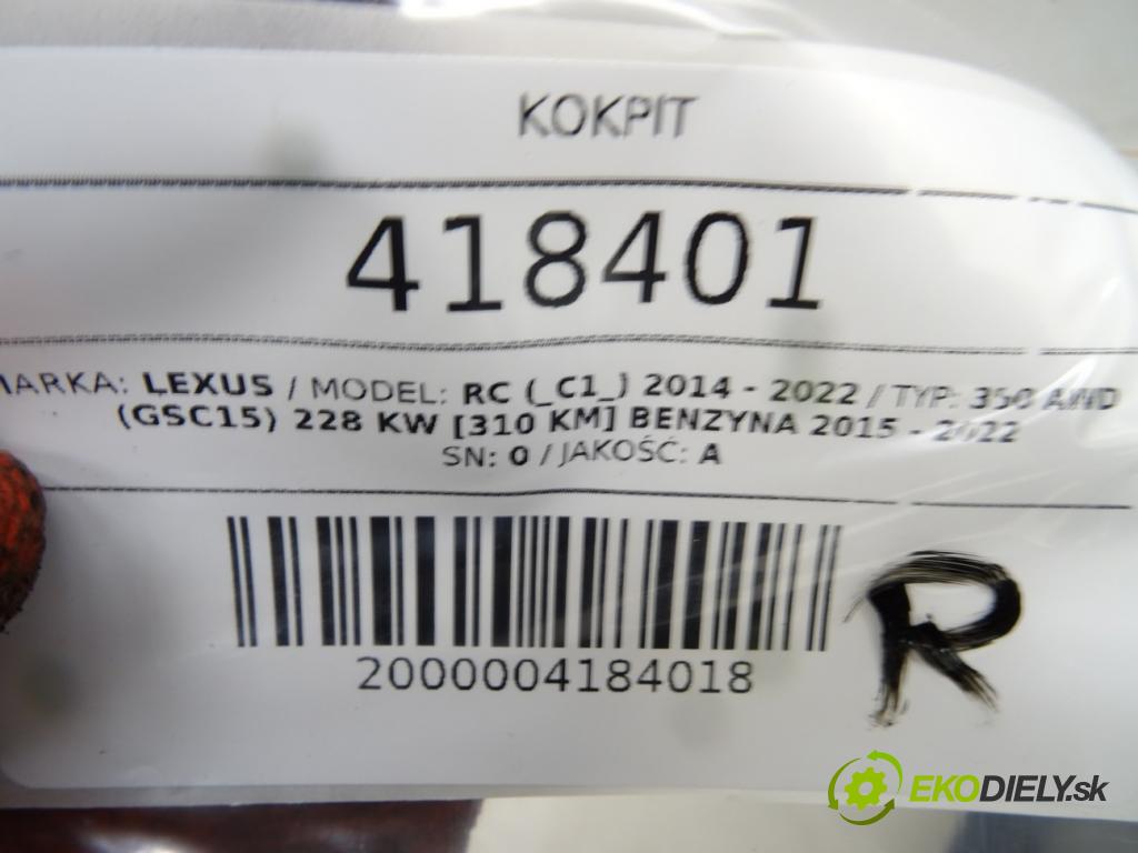 LEXUS RC (_C1_) 2014 - 2022    350 AWD (GSC15) 228 kW [310 KM] benzyna 2015 - 202  Palubná doska  (Palubné dosky)