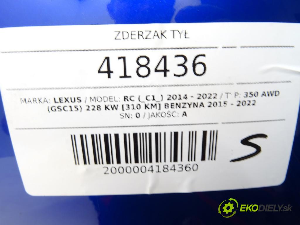 LEXUS RC (_C1_) 2014 - 2022    350 AWD (GSC15) 228 kW [310 KM] benzyna 2015 - 202  nárazník zadní část