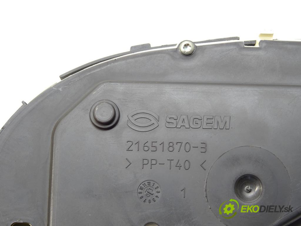 PEUGEOT 307 SW (3H) 2002 - 2009    2.0 16V 103 kW [140 KM] benzyna 2005 - 2008  Prístrojovka  (Prístrojové dosky, displeje)