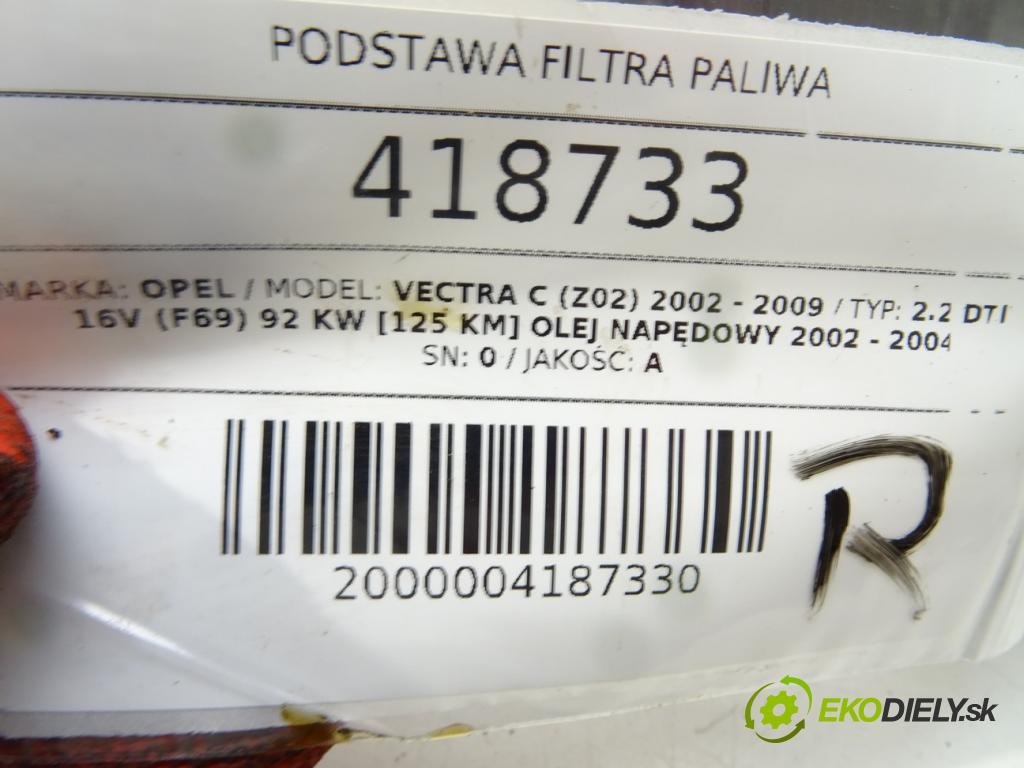 OPEL VECTRA C sedan 2003 92 kW 2.2 DTI 16V (F69) 2172 Obal filtra paliva  (Obal palivového filtra)