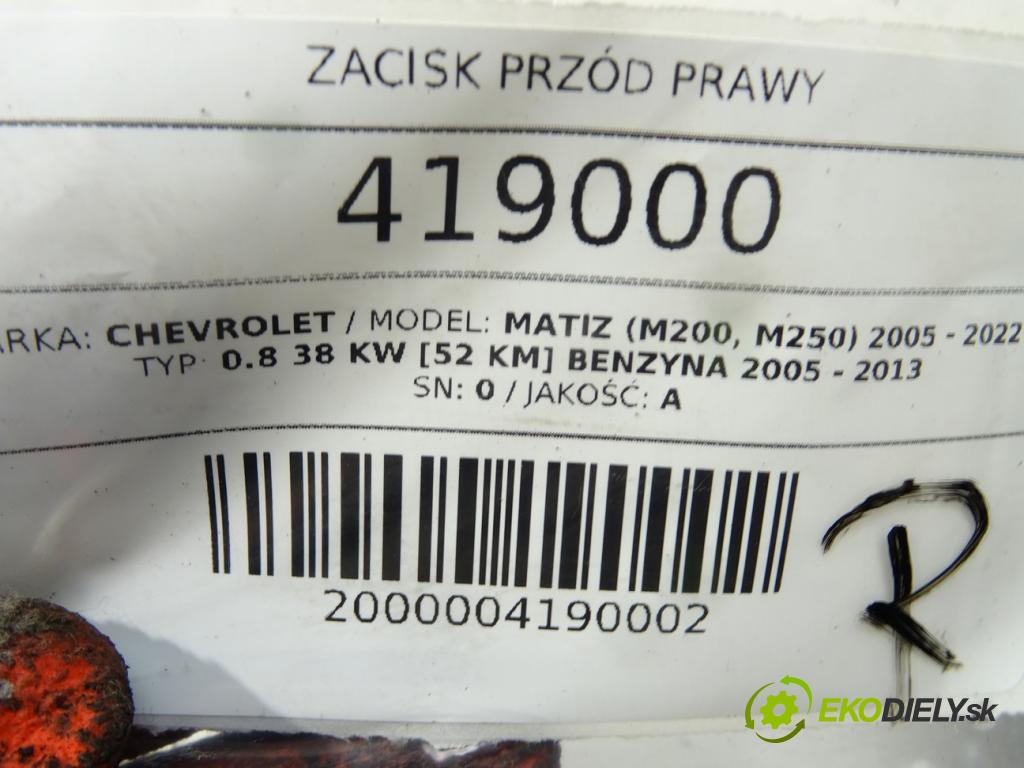 CHEVROLET MATIZ (M200, M250) 2005 - 2022    0.8 38 kW [52 KM] benzyna 2005 - 2013  Brzdič strmeň predný pravy  (Ostatné)