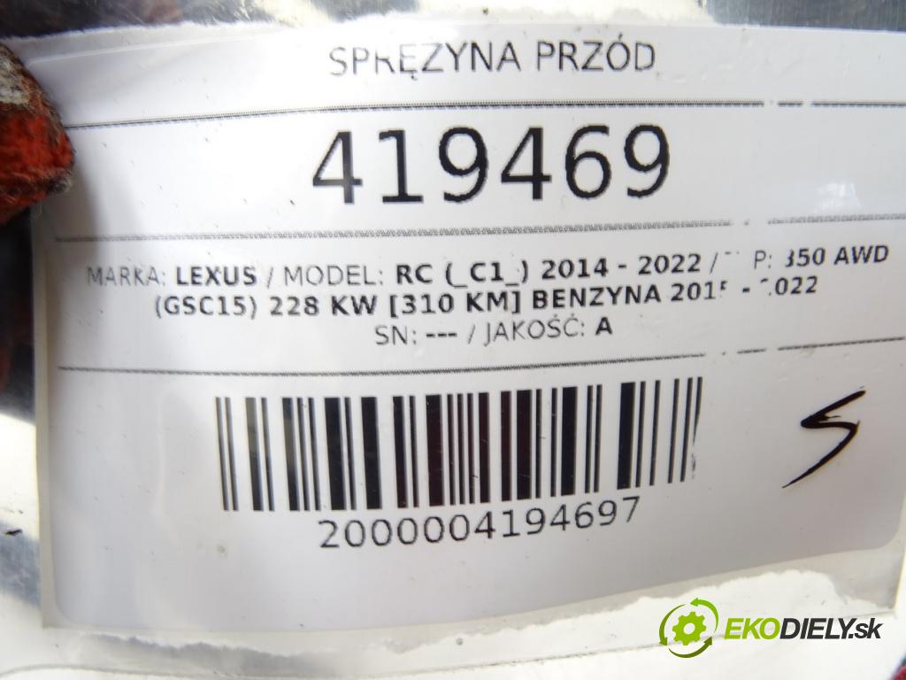 LEXUS RC (_C1_) 2014 - 2022    350 AWD (GSC15) 228 kW [310 KM] benzyna 2015 - 202  Pružina predný  (Ostatné)