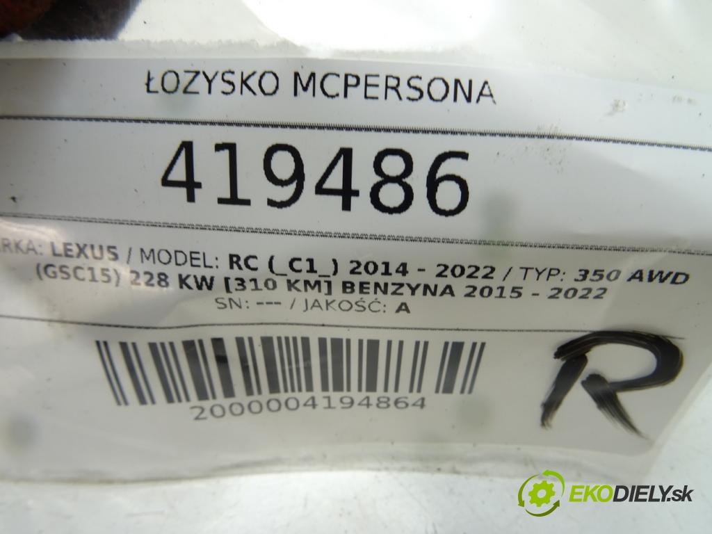 LEXUS RC (_C1_) 2014 - 2022    350 AWD (GSC15) 228 kW [310 KM] benzyna 2015 - 202  ložisko MCPERSONA:
