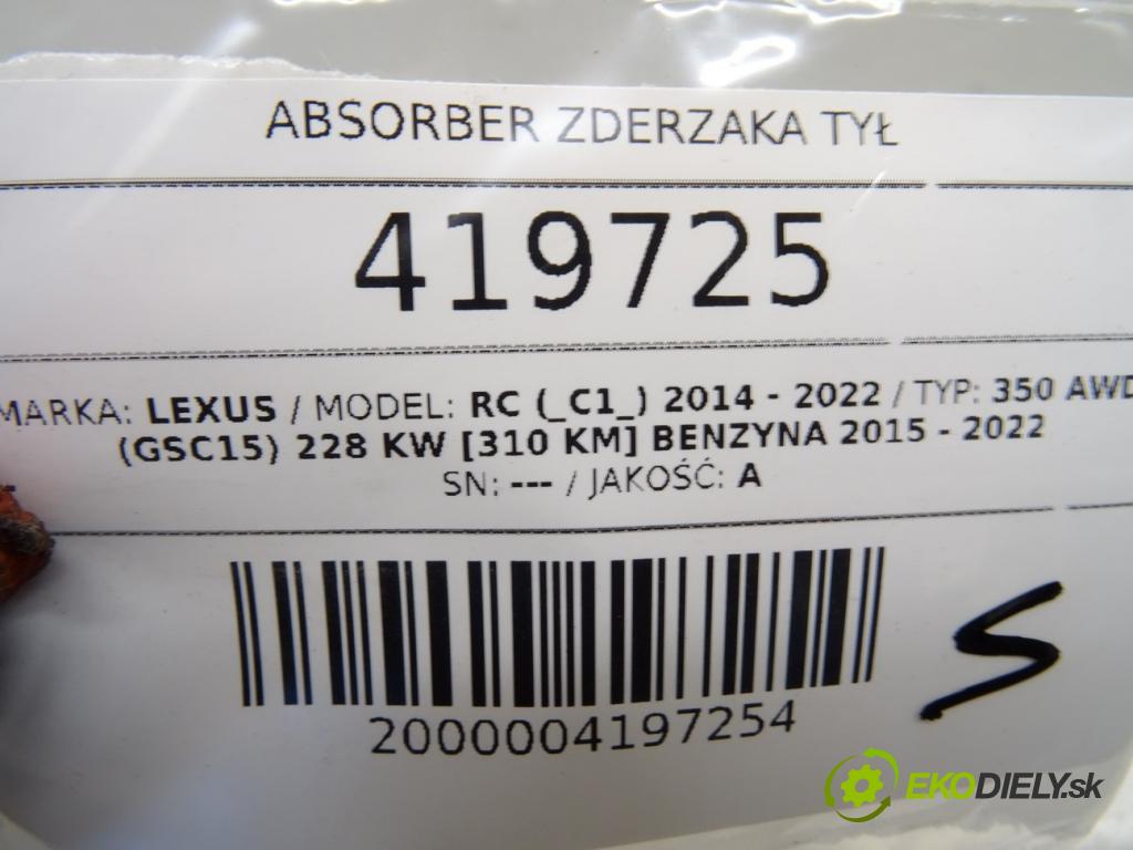 LEXUS RC (_C1_) 2014 - 2022    350 AWD (GSC15) 228 kW [310 KM] benzyna 2015 - 202  ABSORBER nárazníka zadní část 52615-24080