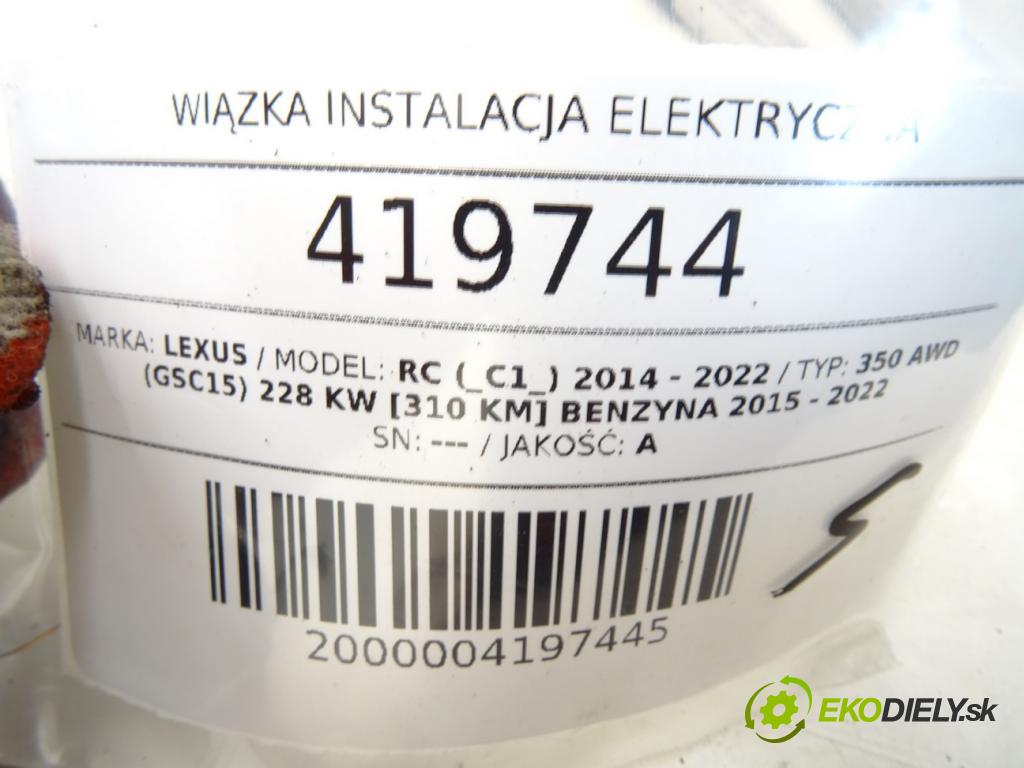 LEXUS RC (_C1_) 2014 - 2022    350 AWD (GSC15) 228 kW [310 KM] benzyna 2015 - 202  Káblovačka elektrická 82113-24040B