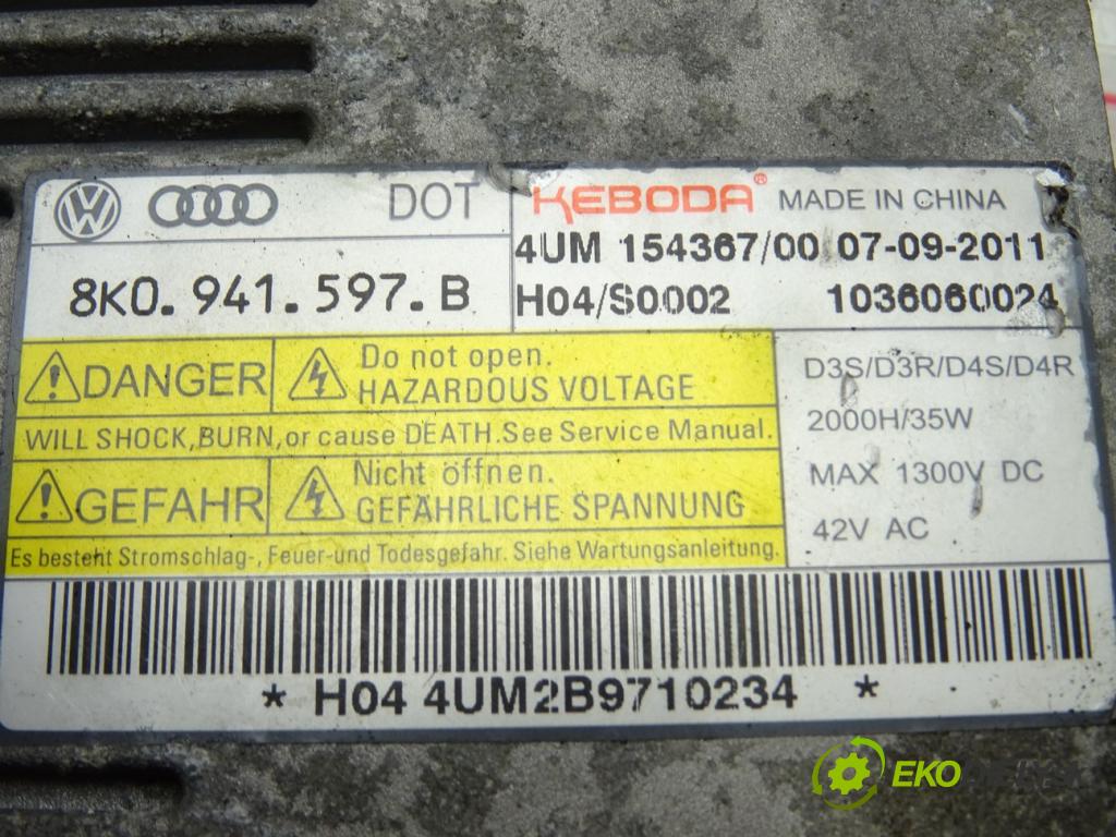 VW PASSAT B7 Variant (365) 2010 - 2015    1.6 TDI 77 kW [105 KM] olej napędowy 2010 - 2014  Menič XENON 8K0941597B (Riadiace jednotky xenónu)