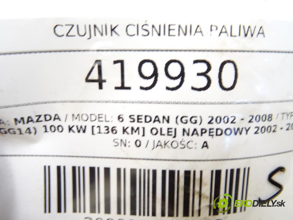 MAZDA 6 sedan (GG) 2002 - 2008    2.0 DI (GG14) 100 kW [136 KM] olej napędowy 2002 -  Snímač tlaku paliva 10D-03453 (Snímače)