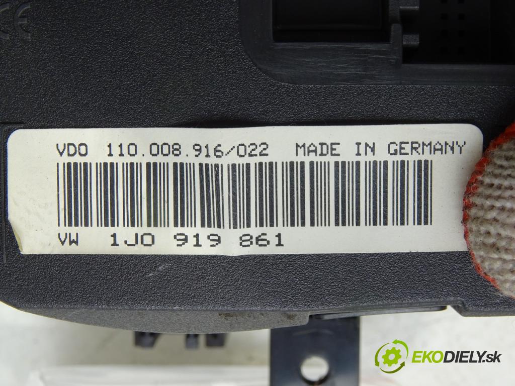 VW GOLF IV (1J1) 1997 - 2008    1.4 16V 55 kW [75 KM] benzyna 1997 - 2004  prístrojovka 1J0919861 (Přístrojové desky, displeje)