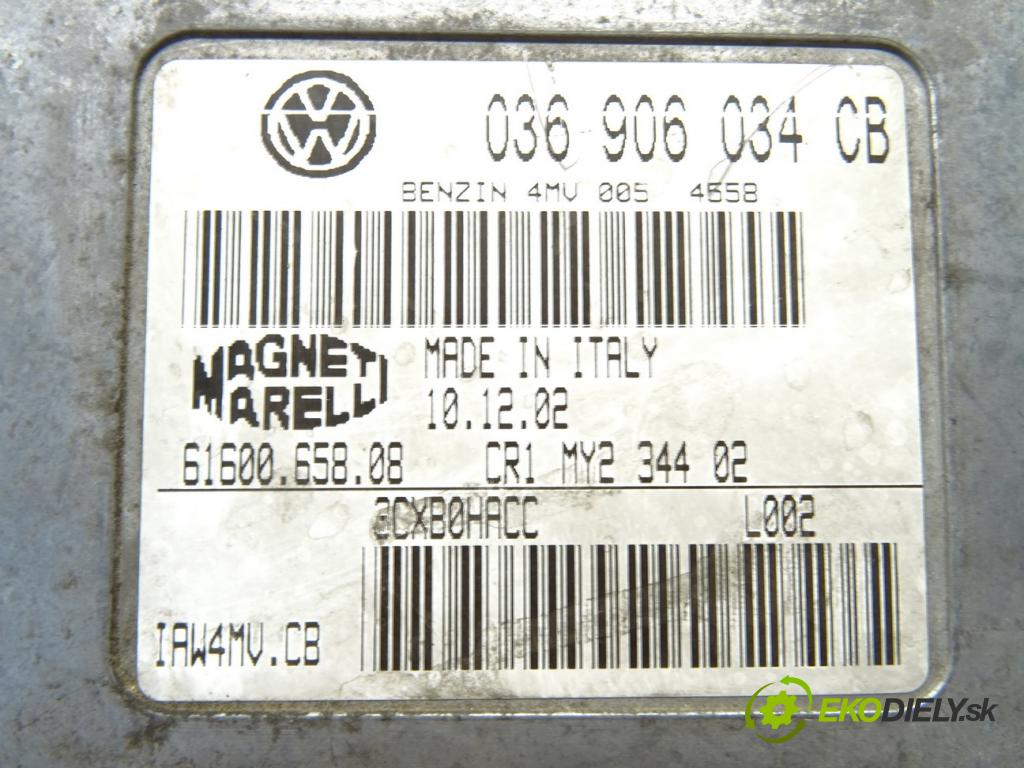 SKODA FABIA I Combi (6Y5) 2000 - 2007    1.4 16V 55 kW [75 KM] benzyna 2000 - 2007  riadiaca jednotka Motor 036906034CB (Riadiace jednotky)