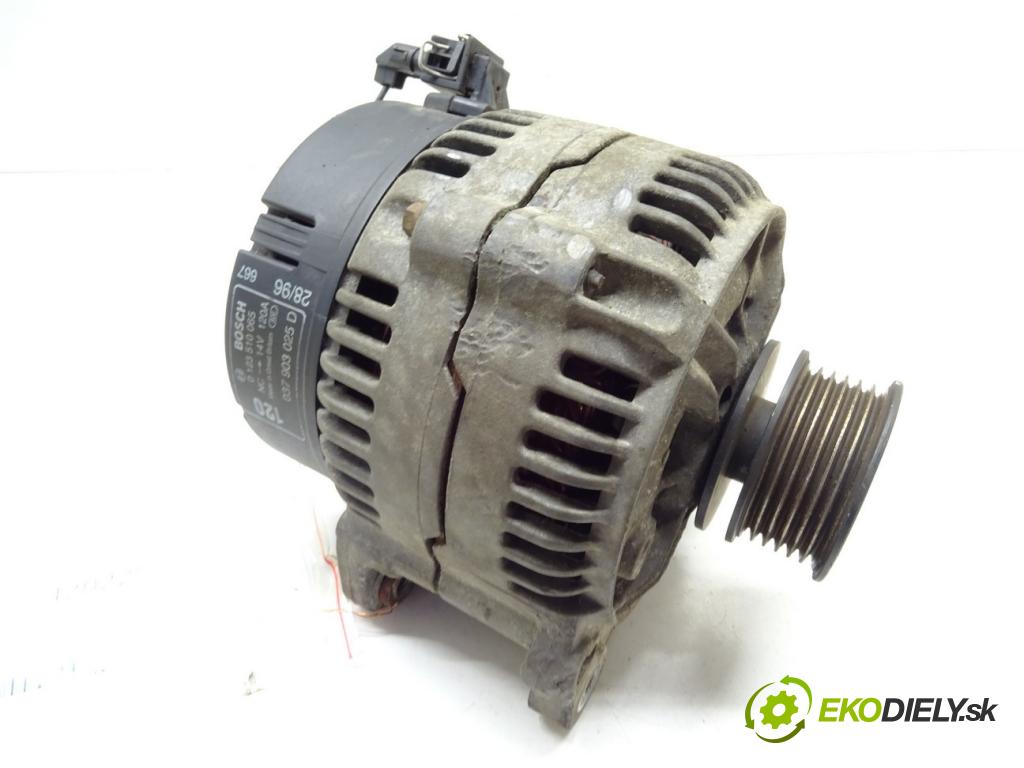 AUDI A3 (8L1) 1996 - 2006    1.8 92 kW [125 KM] benzyna 1996 - 2003  Alternátor 037903025D (Alternátory)