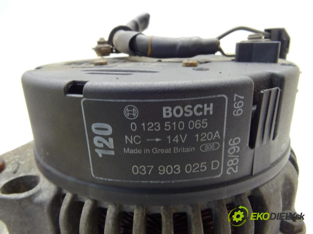 AUDI A3 (8L1) 1996 - 2006    1.8 92 kW [125 KM] benzyna 1996 - 2003  Alternátor 037903025D (Alternátory)