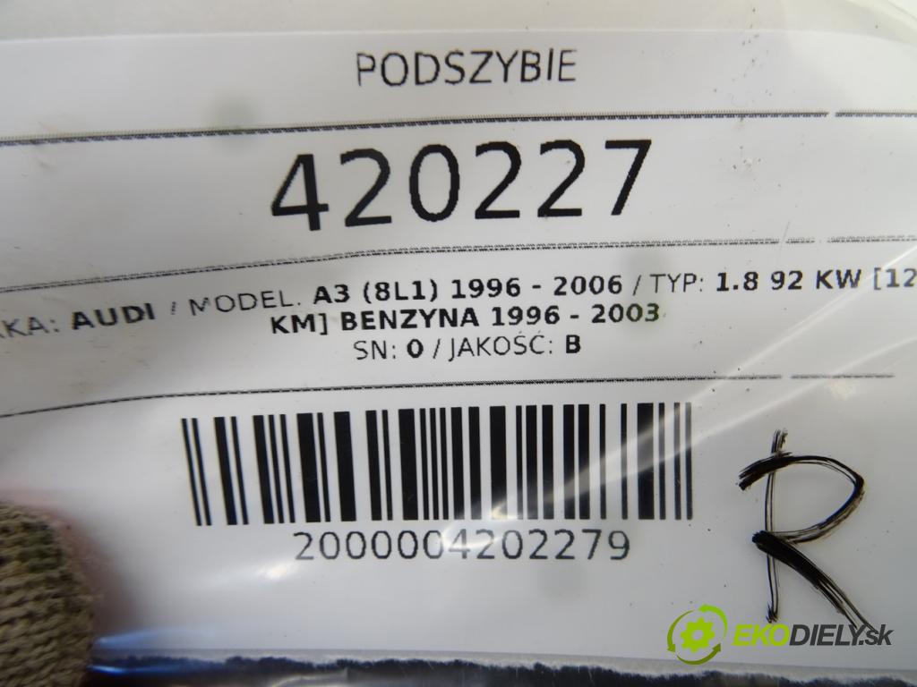 AUDI A3 (8L1) 1996 - 2006    1.8 92 kW [125 KM] benzyna 1996 - 2003  Torpédo, plast pod čelné okno 8L1819415B (Torpéda)