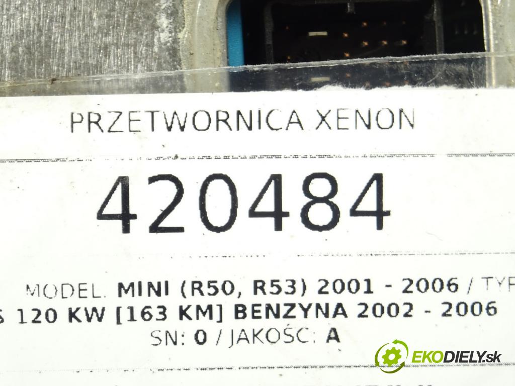MINI MINI (R50, R53) 2001 - 2006    Cooper S 120 kW [163 KM] benzyna 2002 - 2006  Menič XENON 1307329074 (Riadiace jednotky xenónu)