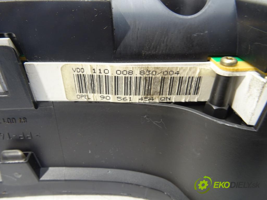 OPEL ASTRA G liftback (T98) 1998 - 2009    1.6 (F08, F48) 55 kW [75 KM] benzyna 1998 - 2000  Prístrojovka 90561454QN (Prístrojové dosky, displeje)