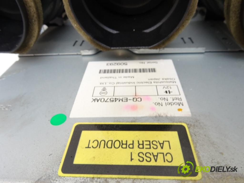 MAZDA 6 Station Wagon (GY) 2002 - 2008    2.0 (GYEW) 108 kW [147 KM] benzyna 2005 - 2007  RADIO Panel kúrenia CQ-EM4570AK