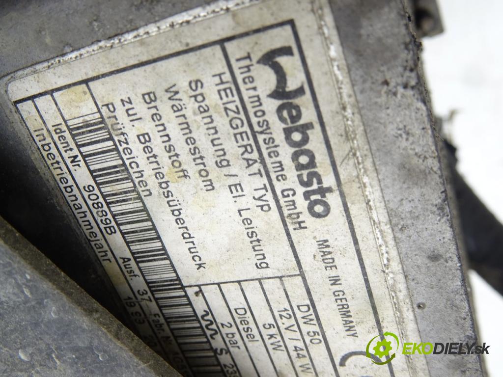 AUDI A6 C5 (4B2) 1997 - 2005    2.5 TDI 110 kW [150 KM] olej napędowy 1997 - 2005  Webasto DW50 (Webasto ohřívače)