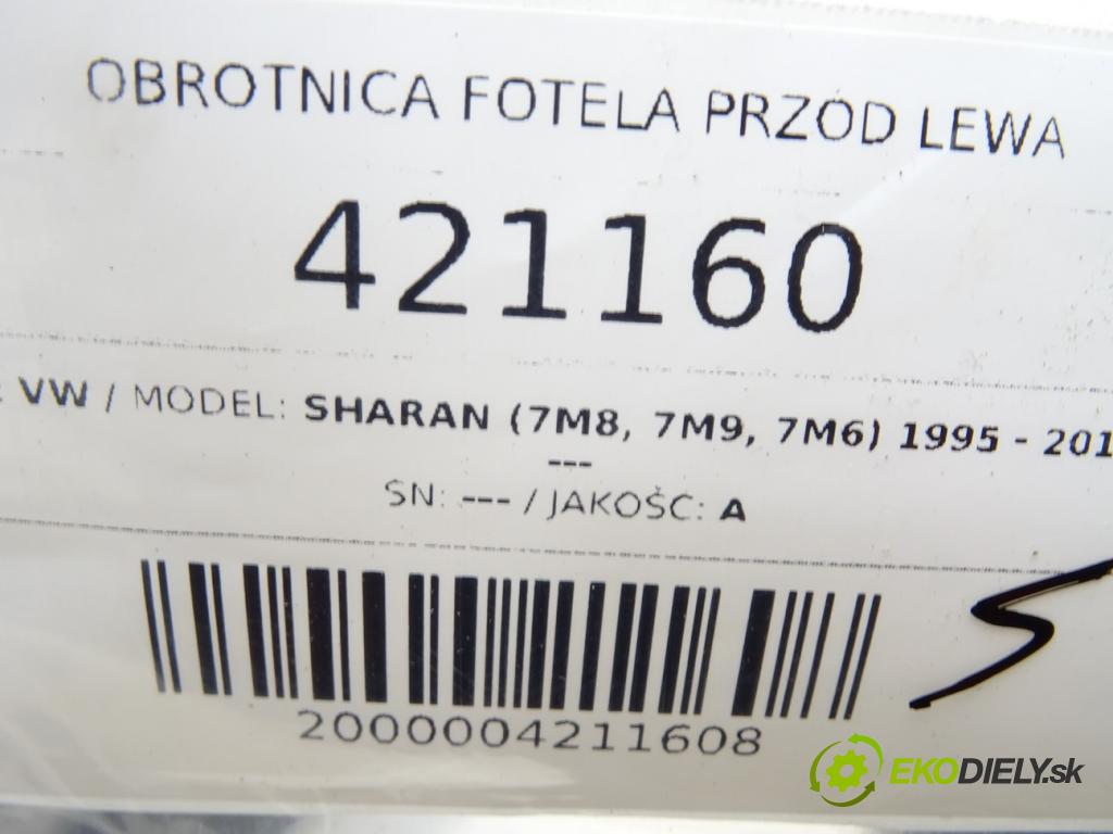 VW SHARAN (7M8, 7M9, 7M6) 1995 - 2010    ---  OTOČNÝ sedačky přední část levá strana