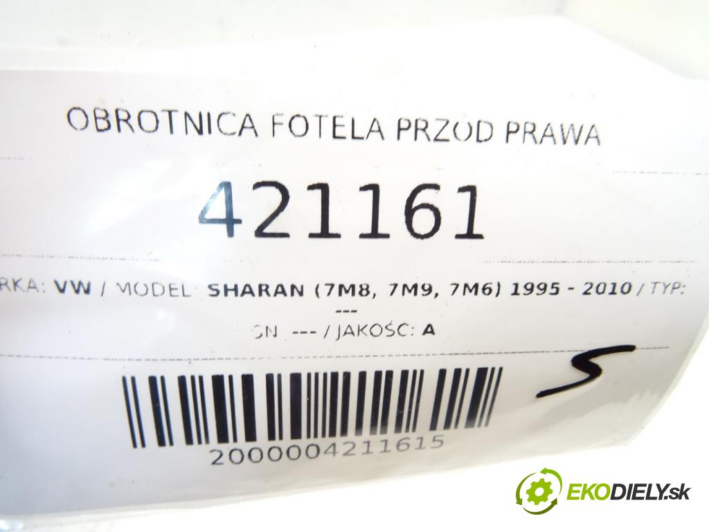 VW SHARAN (7M8, 7M9, 7M6) 1995 - 2010    ---  OTOČNÝ: sedačky predný pravá