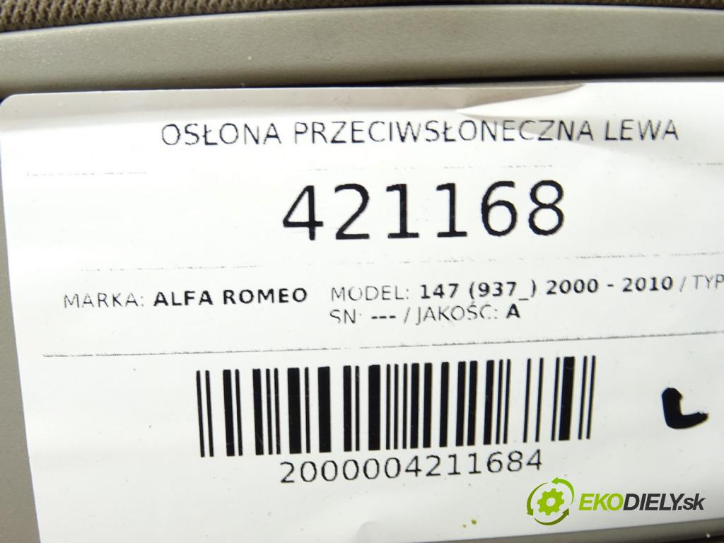 ALFA ROMEO 147 (937_) 2000 - 2010    ---  clona sluneční levá strana