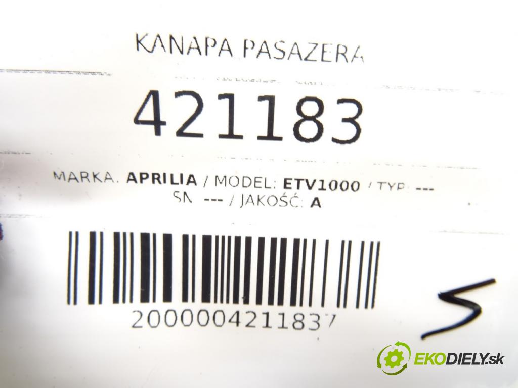 APRILIA ETV1000    ---  Sedadlo spolujazdca XE800056