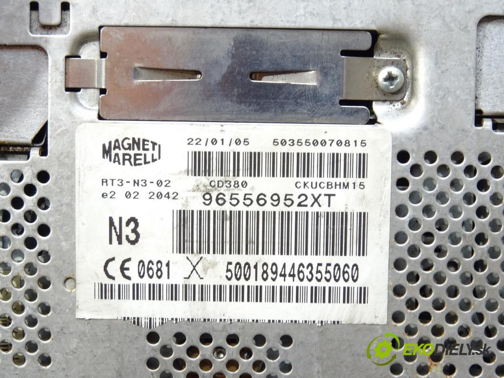 PEUGEOT 307 SW (3H) 2002 - 2009    2.0 HDi 135 100 kW [136 KM] olej napędowy 2004 - 2  RADIO 96556952XT (Audio zariadenia)