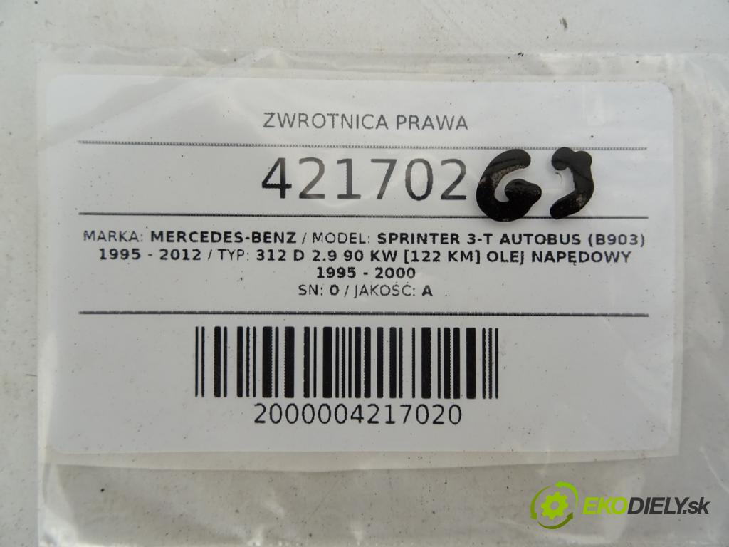 MERCEDES-BENZ SPRINTER 3-t Autobus (B903) 1995 - 2012    312 D 2.9 90 kW [122 KM] olej napędowy 1995 - 2000  náboj pravá  (Náboje)
