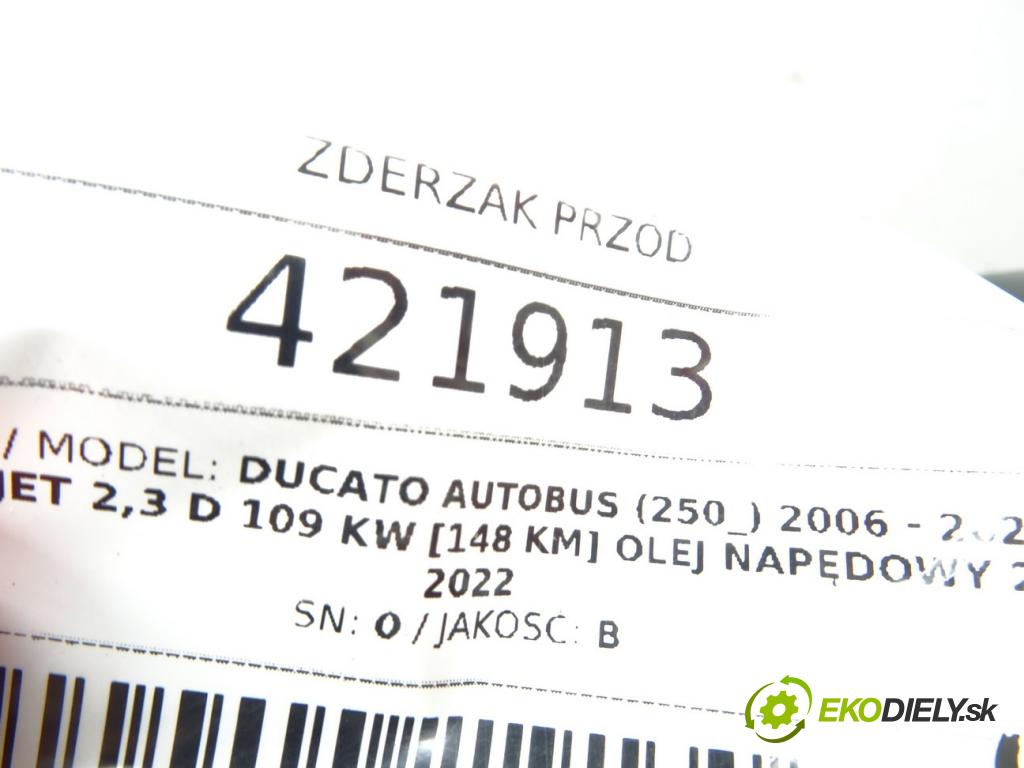 FIAT DUCATO Autobus (250_) 2006 - 2022    150 Multijet 2,3 D 109 kW [148 KM] olej napędowy 2  nárazník přední část